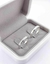 1 Par de Alianças Prata 925 3mm Com Zircônias Chanfrado - comprar online