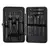 Conjunto Completo de cortador de unha, tesoura, alicate, outros - aço inoxidável preto - BeautyVibes