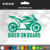 Sticker Biker a bordo en internet