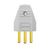 PLUGUE MACHO 2P+T PLASTICO 20A/250V BRANCO SOPRANO - Teleserve
