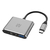 ADAPTADOR HUB USB TIPO C 3 EM 1 MULTILASER