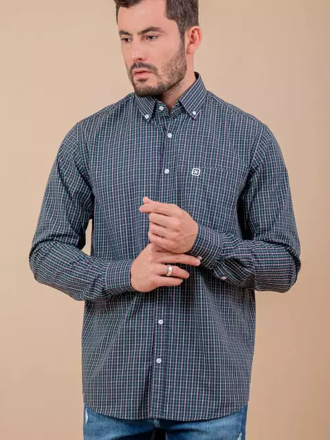 Camisa Masculina TXC Custom ML Regular Xadrez Manga Longa 29114L
