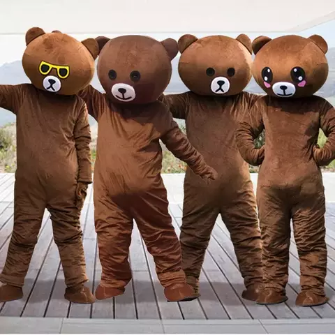 fantasia urso e coelho