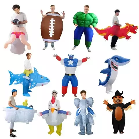 Conjunto de trajes infláveis