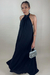 VESTIDO LONGO FRENTE ÚNICA PRETO MILLY - comprar online