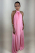 VESTIDO LONGO FRENTE ÚNICA ROSA CANDY MILLY - comprar online