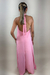 VESTIDO LONGO FRENTE ÚNICA ROSA CANDY MILLY - loja online
