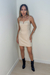 VESTIDO CURTO BEGE ELISA - comprar online