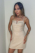 VESTIDO CURTO BEGE ELISA na internet