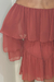 VESTIDO OMBRO A OMBRO MANGA LONGA MARROM LÉIA