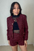 CASACO TWEED BORDÔ SAM - comprar online