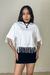 T-SHIRT CROPPED FRANJAS BRANCA CLARA - comprar online