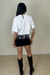 T-SHIRT CROPPED FRANJAS BRANCA CLARA - loja online