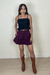 SHORT-SAIA PREGAS ROXO UVA NINA - Jullas Moda Feminina