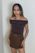 BLUSA OMBRO A OMBRO MARROM BIANCA - comprar online
