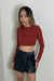 SHORT-SAIA COURO ECO PRETO - comprar online