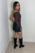 SHORT-SAIA COURO ECO PRETO - loja online