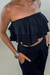 CROPPED SEM ALÇAS SARAH - Jullas Moda Feminina