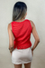 BLUSA REGATA COM FRANJAS AMOR - loja online