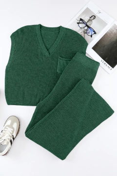 Pantalón y chaleco tejido - tienda online