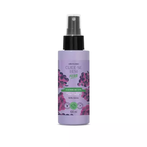 Spray Perfumado Para Cabelos Cuide-se Bem Feira Cachos de Uva 100ml
