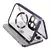 Para iPhone 16 15 14 13 Pro Max Capa 360 ° Borda de metal de vidro totalmente
