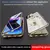 Para iPhone 16 15 14 13 Pro Max Capa 360 ° Borda de metal de vidro totalmente na internet