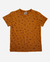 Conjunto Malha Premium Mostarda Estampa Rotativa - 0006AKO - Ahzuv Kids