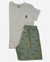 Conjunto Malha Premium Colméia Dino Verde - 0009AKO - Ahzuv Kids