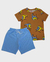 Conjunto Malha Premium Dino Marrom - 0012AKO - comprar online