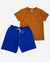 Conjunto Malha Premium Mostarda Estampa Rotativa - 0006AKO - comprar online