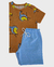 Conjunto Malha Premium Dino Marrom - 0012AKO na internet