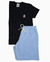 Conjunto Malha Premium Dino Azul Claro - 0003AKO - Ahzuv Kids