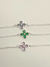 PULSEIRA FLOR GOTA - PRATA - comprar online