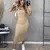 Vestido Midi Tomara que Caia Canelado - Elegância e Conforto em um Único Vestido! TECIDO ANARRUGA! - loja online