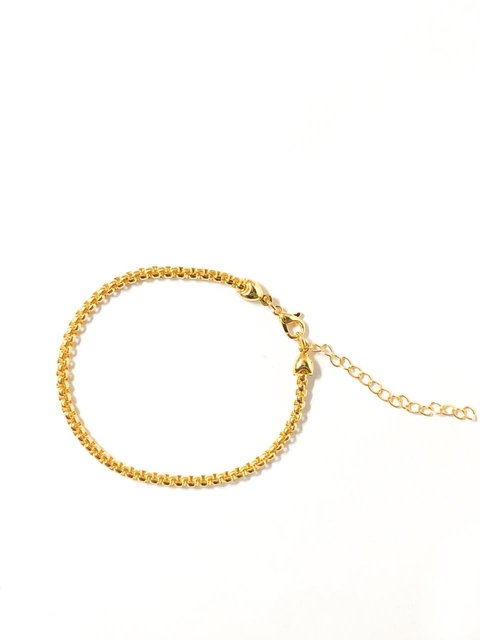 Pulseira Detalhada Folheada a ouro18k - 18cm
