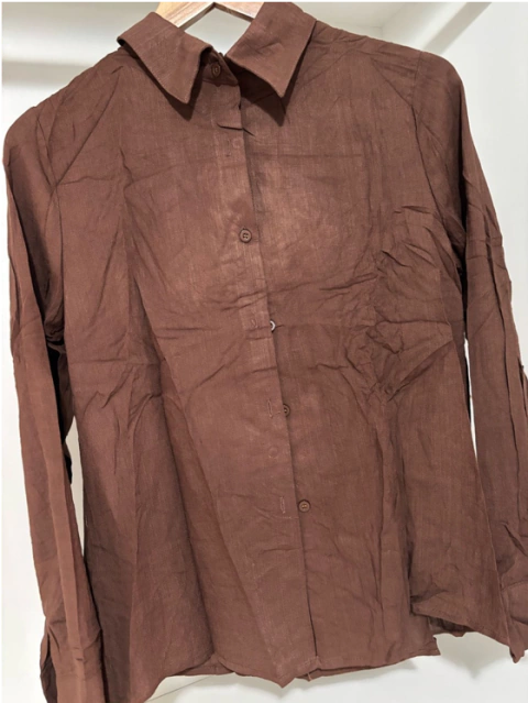 Camisa Social Marrom - comprar online