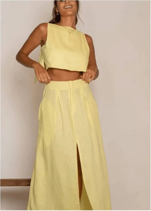 Conjunto Saia longa+ Blusa - comprar online