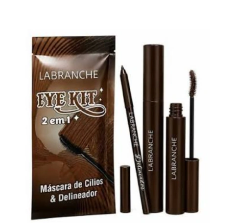 Kit Máscara de Cílios e Delineador Marrom Bye Kit 2 em 1 - Labranche