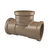 Kit com 5 Unidades de TEE Fortlev LLL F 2" Marrom - loja online