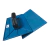 Desempenadeira de PVC Corrugada Azul 16x28 cm - Emave - loja online