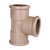 TEE PLASTILIT LLL B 3/4" MARROM - Kit com 50 Unidades - loja online