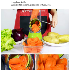 Rallador Manual de Verduras 3 Cuchillas de Acero - Tienda La Estación