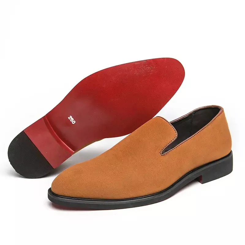 Sapatos de Fundo Vermelho para Homens, Mocassins