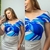 Body Ombro a Ombro Azul com Bojo de Poliamida - comprar online