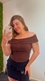 Blusa Canelada Ombro a Ombro - Meva Store