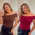 Blusa Canelada Ombro a Ombro - comprar online