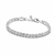 Bracelete de Prata Ajustável Riviera Brilhante
