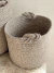 Canasto tejido mediano - Crema Home