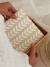 Servilletas Cuadradas de papel Hojitas - Crema Home